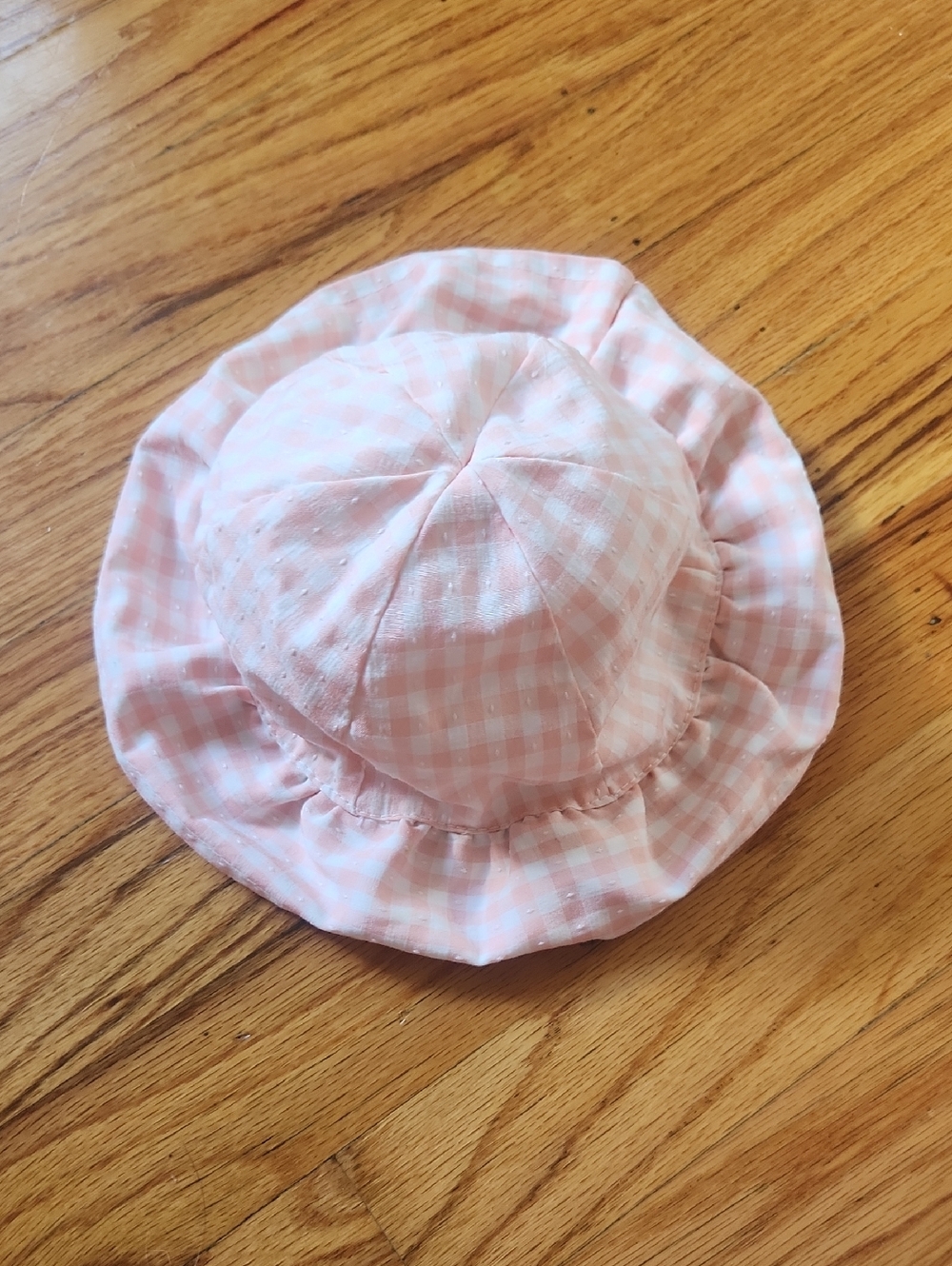 Primark Pink Gingham 3-6M Hat